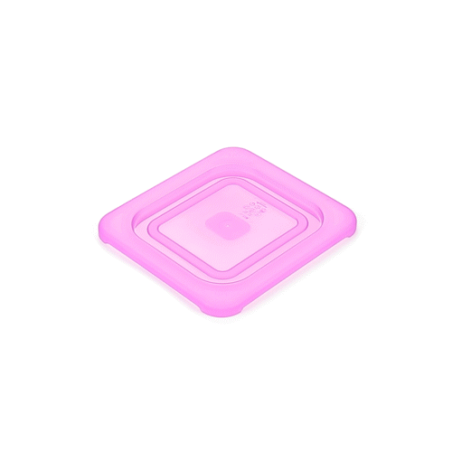 Met Lux Purple Allergen-Free Polypropylene Lid - Fits 1/6 Size Food Pan - 1 count box