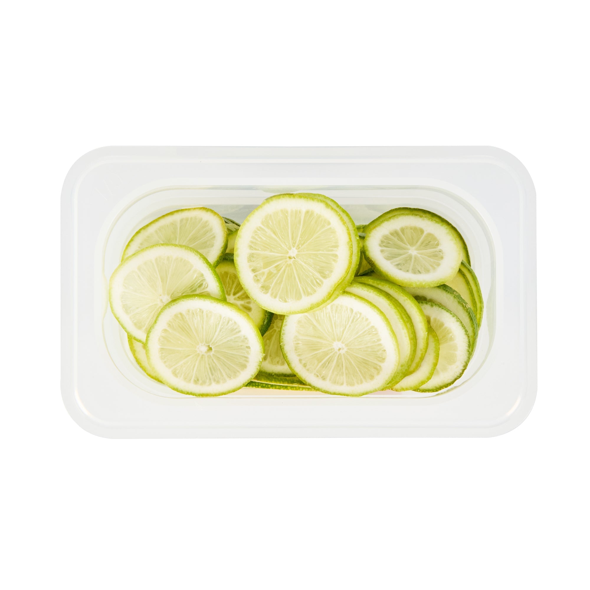 Met Lux Rectangle White Polypropylene 1/9 Size Food Pan - 6" Deep, with Label - 10 count box