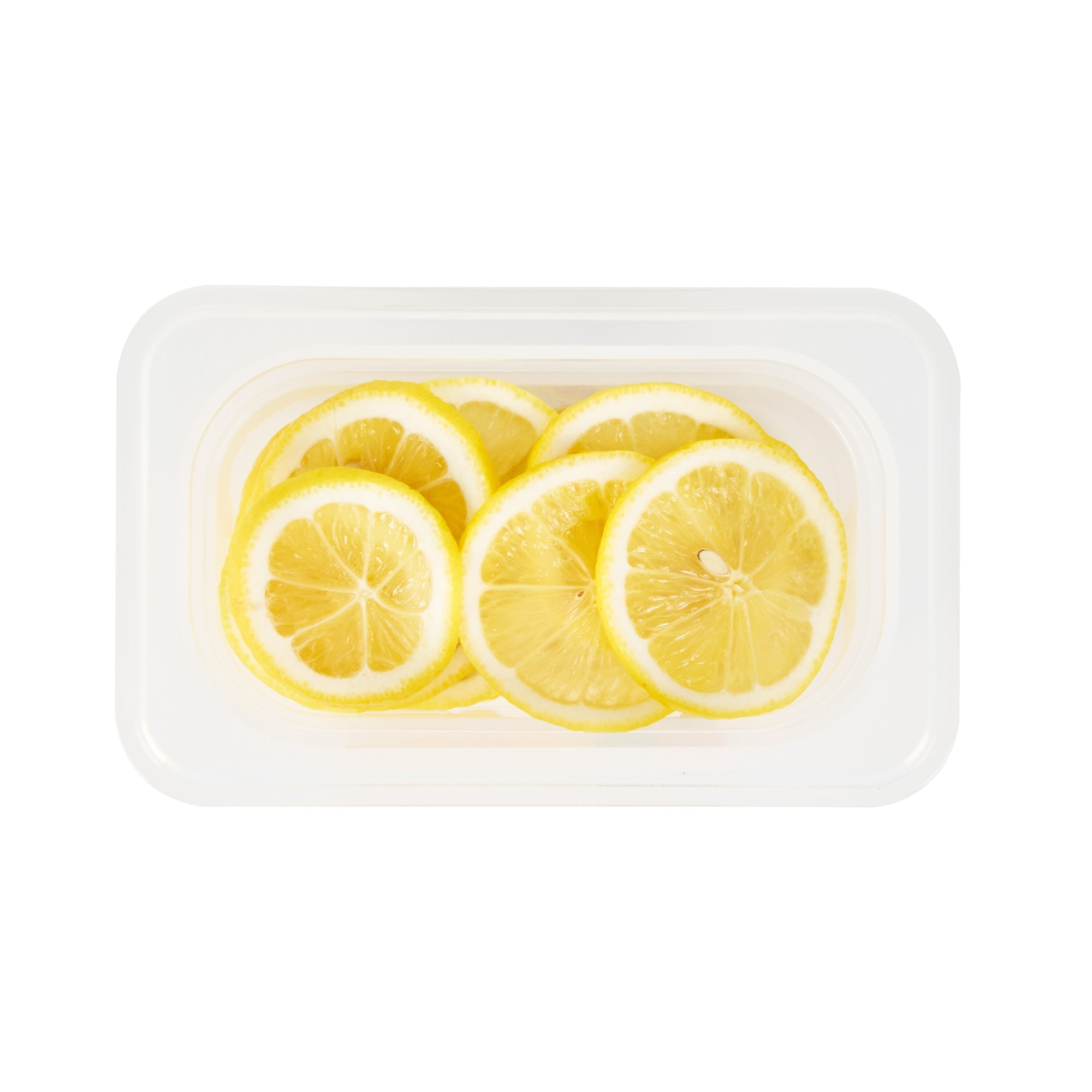 Met Lux Rectangle White Polypropylene 1/9 Size Food Pan - 2.5" Deep, with Label - 10 count box