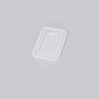 Met Lux Rectangle Clear Polypropylene Lid - Fits 1/9 Size Food Pan - 7" x 4 1/2" - 1 count box