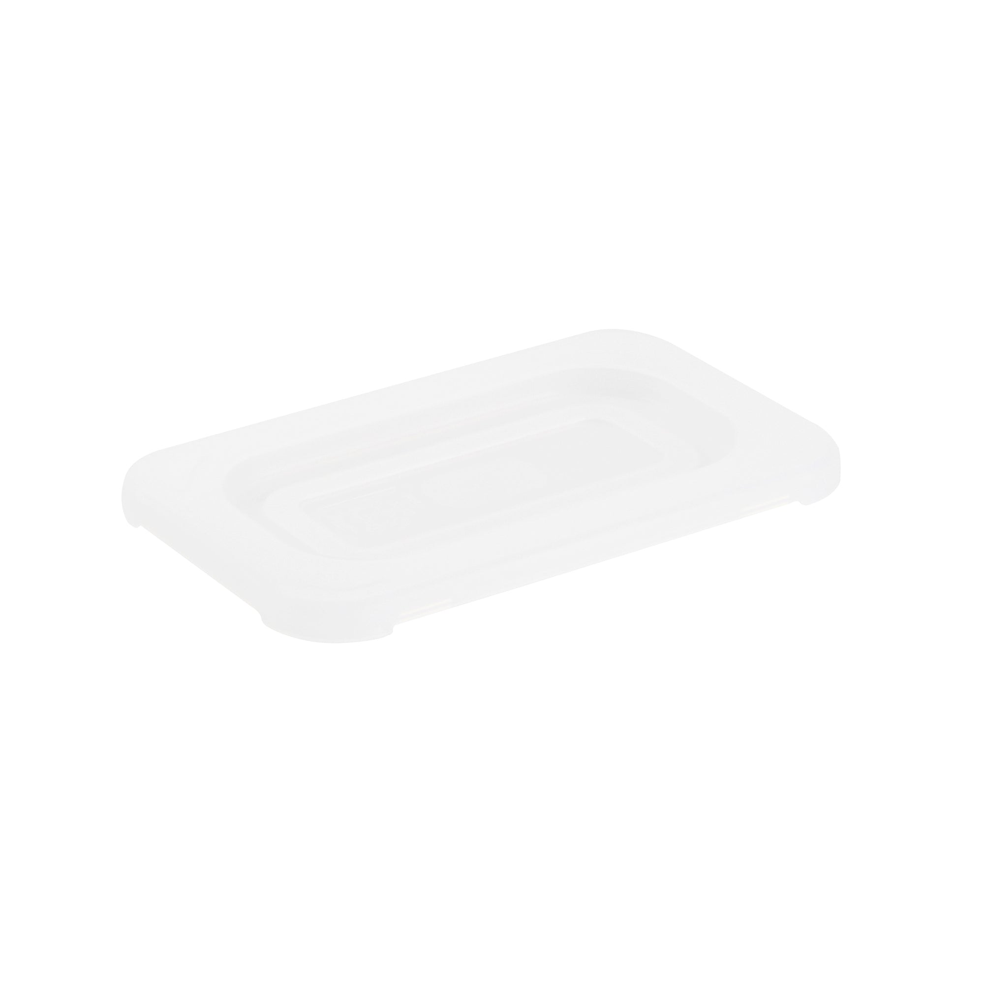 Met Lux Rectangle Clear Polypropylene Lid - Fits 1/9 Size Food Pan - 7" x 4 1/2" - 10 count box