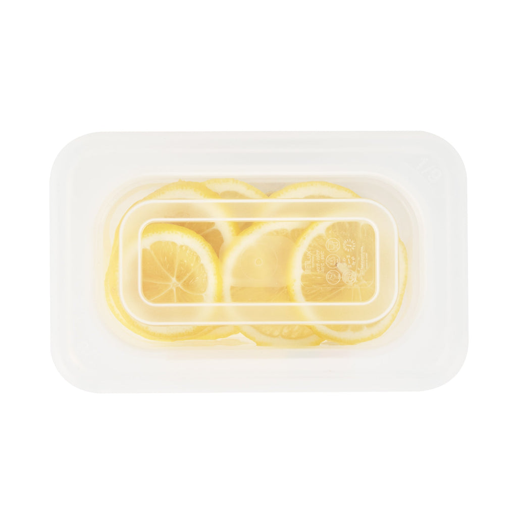 Met Lux Rectangle Clear Polypropylene Lid - Fits 1/9 Size Food Pan - 7" x 4 1/2" - 10 count box
