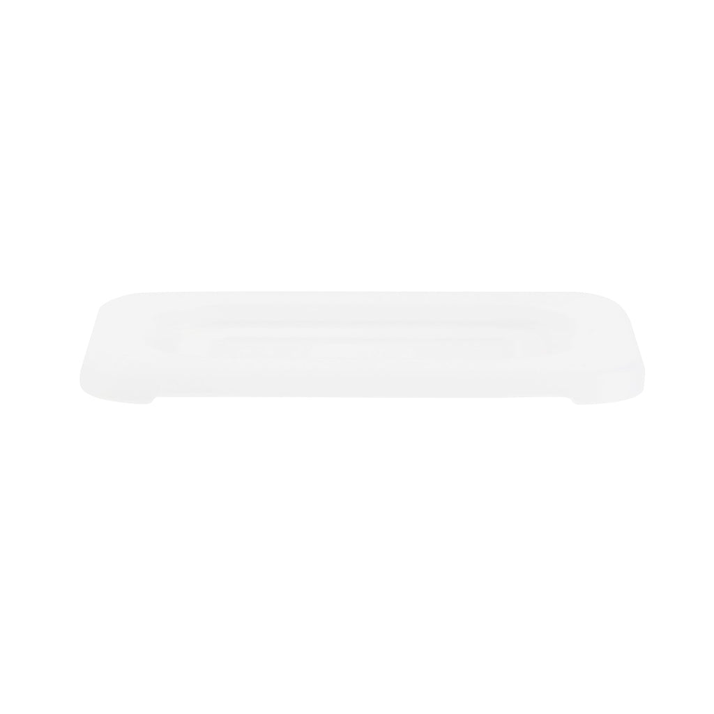 Met Lux Rectangle Clear Polypropylene Lid - Fits 1/9 Size Food Pan - 7" x 4 1/2" - 10 count box
