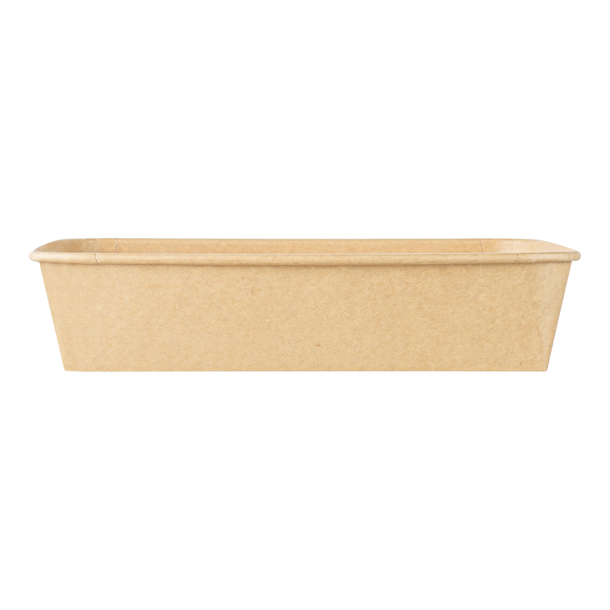 Bio Tek 78 oz Rectangle Kraft Paper Serving Container - 8 3/4" x 6 1/4" x 2 1/4" - 50 count box