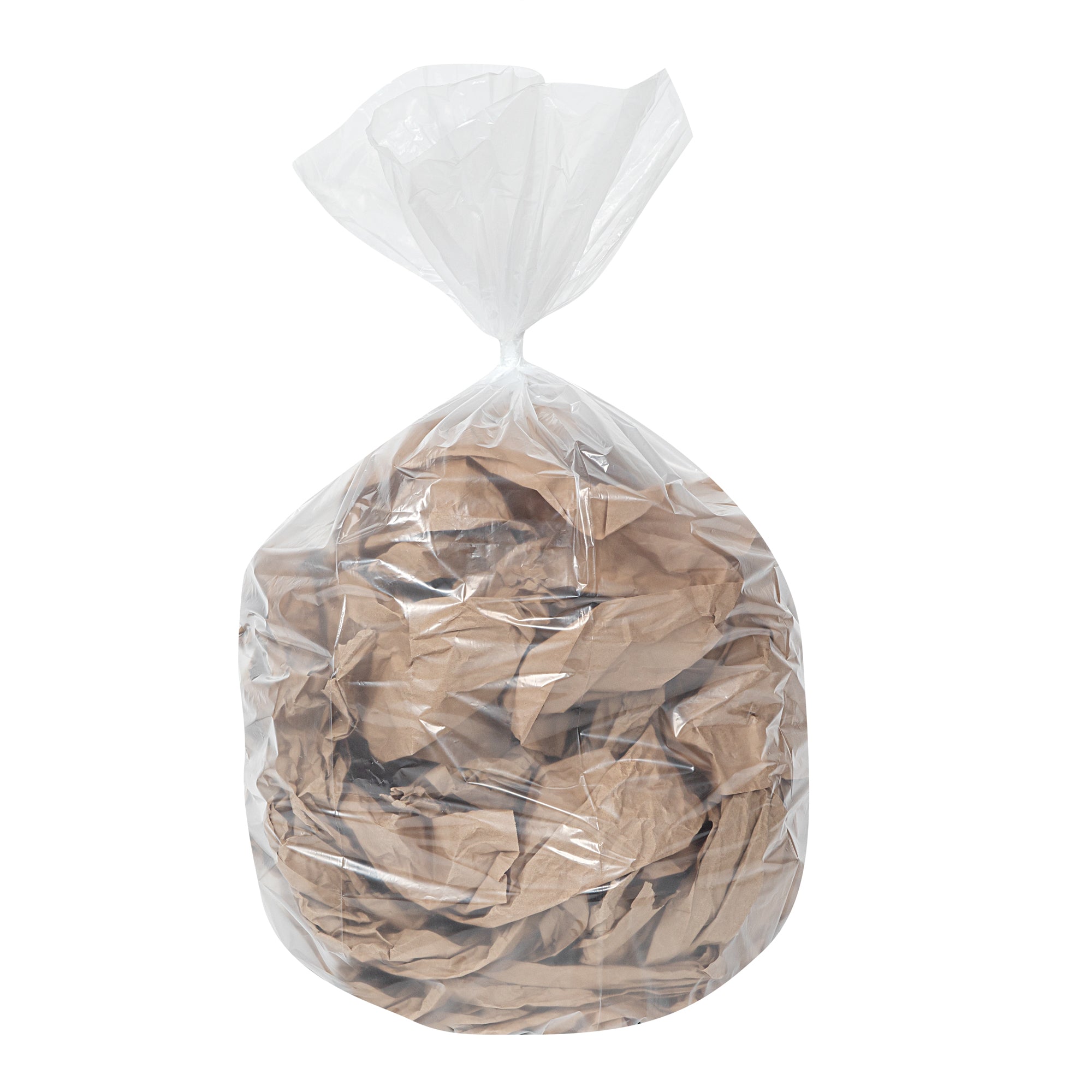 RW Clean 55 gal Clear Plastic Trash Can Liner - Heavy-Duty, 1.5 mil - 38" x 58" - 100 count box