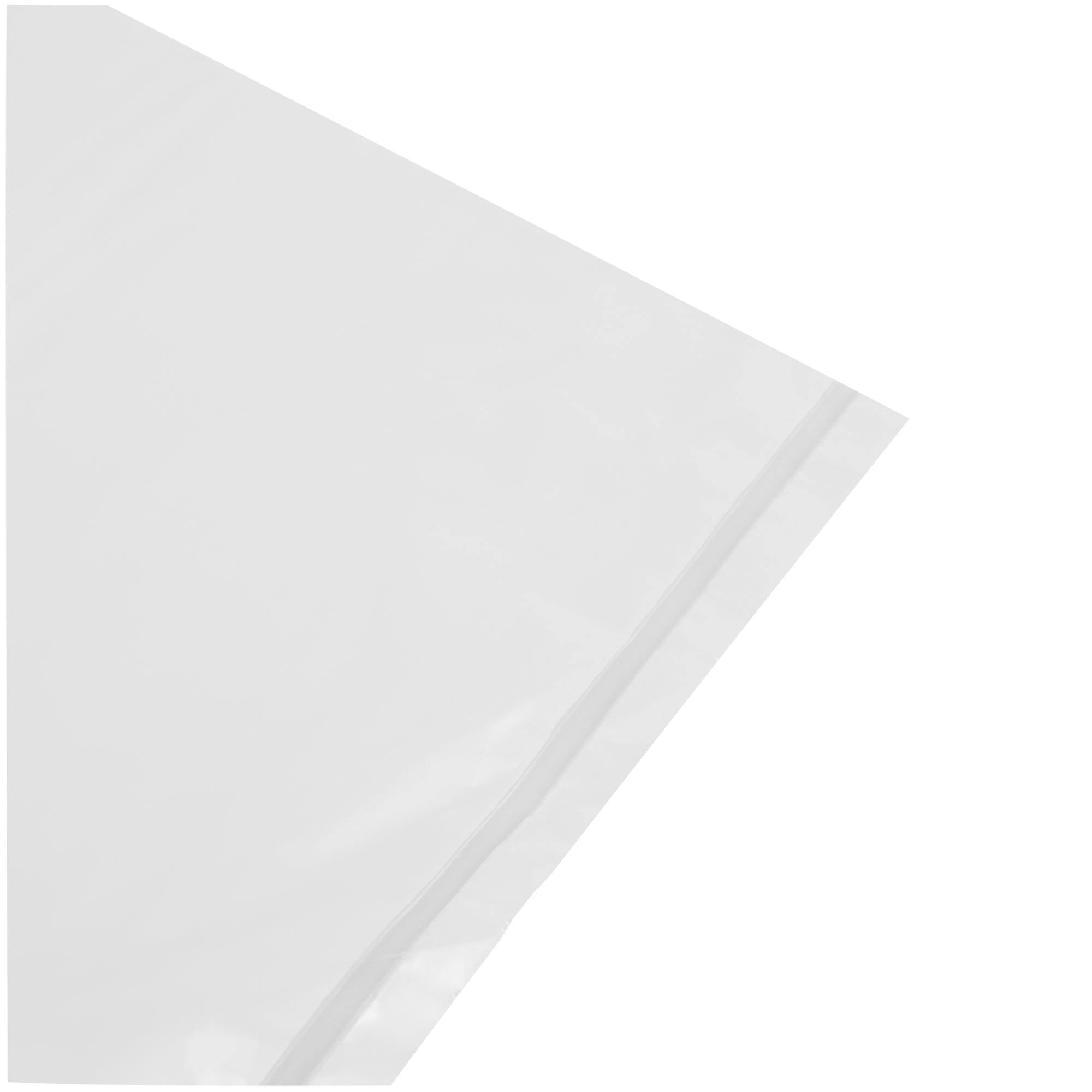 RW Clean 55 gal Clear Plastic Trash Can Liner - Heavy-Duty, 1.5 mil - 38" x 58" - 100 count box