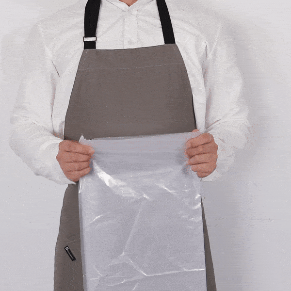 RW Clean 45 gal Clear Plastic Trash Can Liner - Light-Duty, 1 mil - 40" x 46" - 100 count box