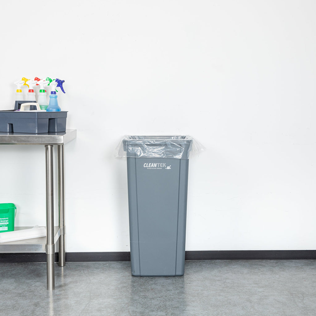 RW Clean 20 gal Clear Plastic Trash Can Liner - Standard-Duty, 0.7 mil - 30" x 36" - 200 count box