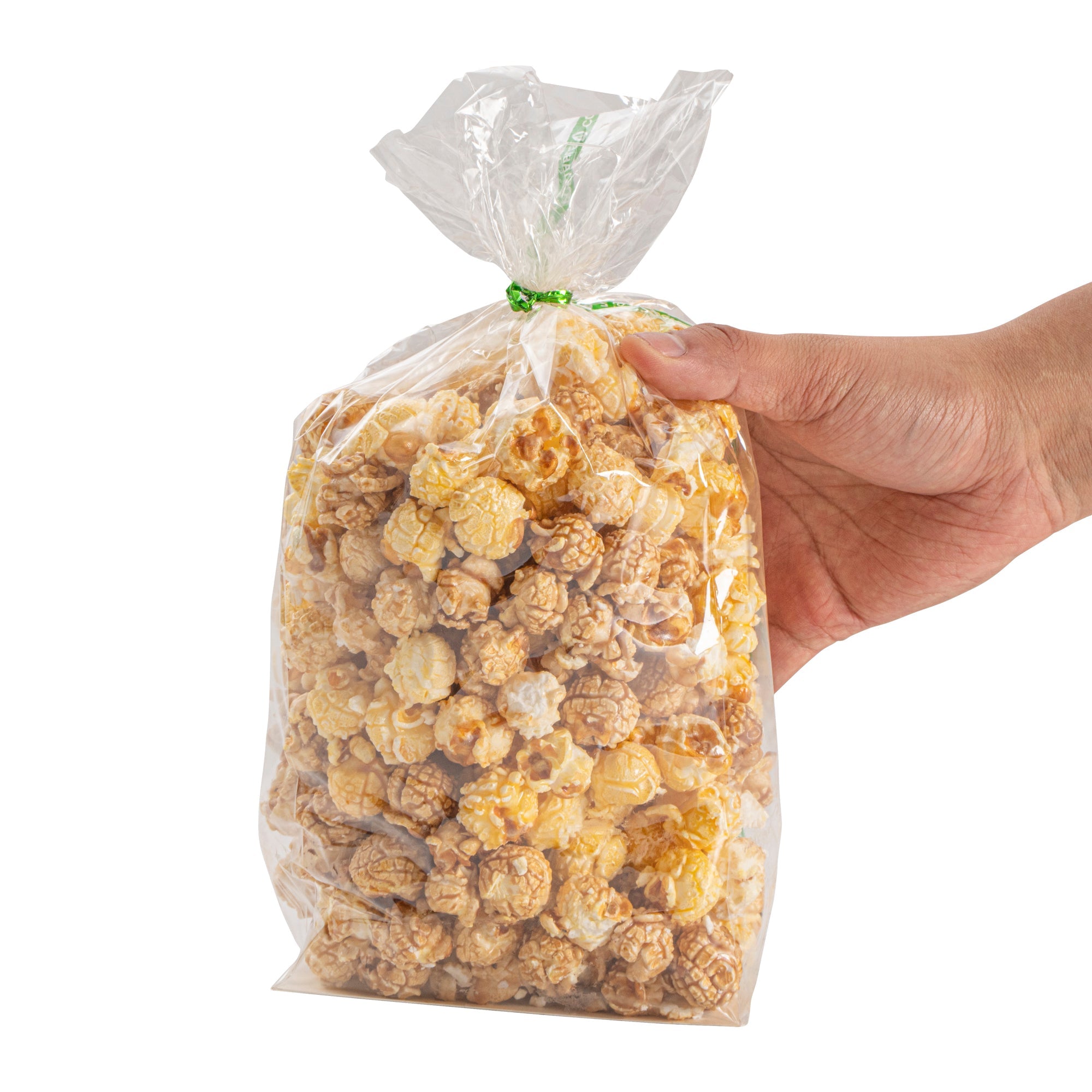 Basic Nature Clear Plastic Gusset Bag - Compostable, Paper Insert, Heat Sealable - 5" x 3" x 12" - 100 count box