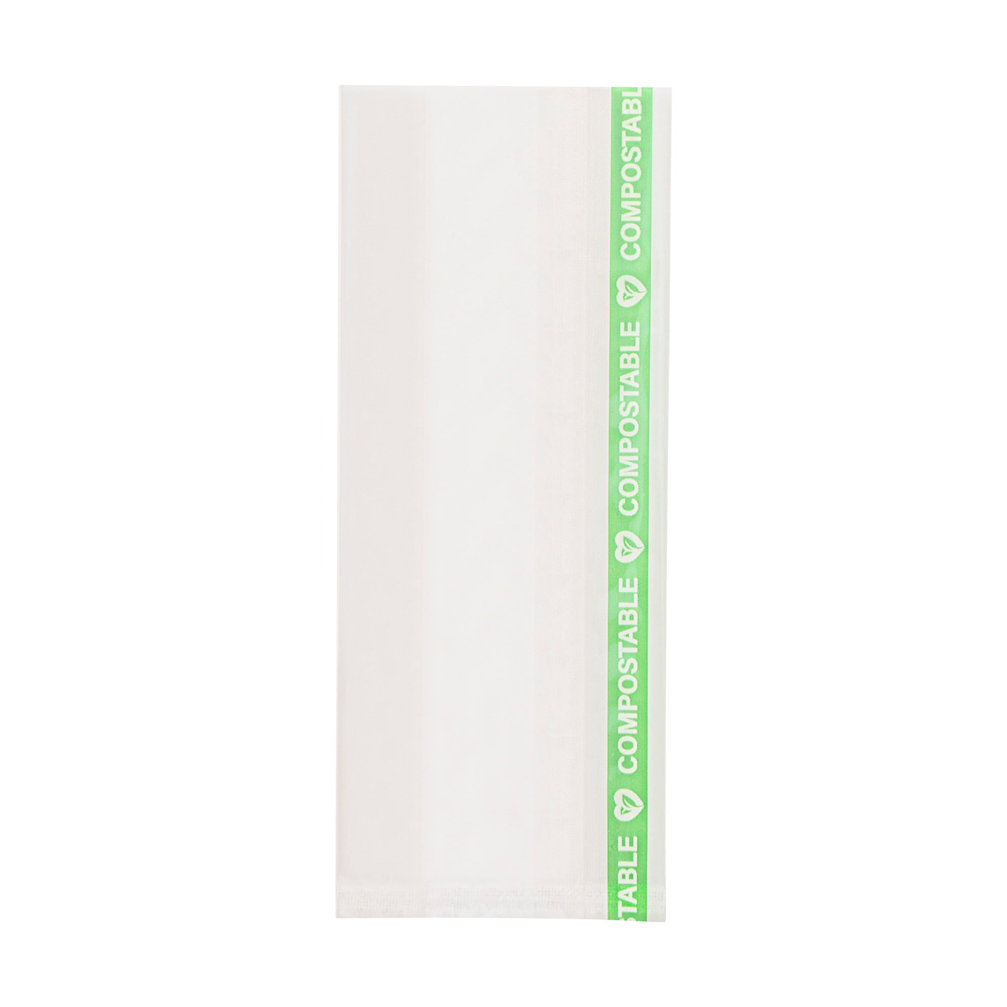 Basic Nature Clear Plastic Gusset Bag - Compostable, High Clarity, Heat Sealable - 2" x 1" x 5" - 100 count box
