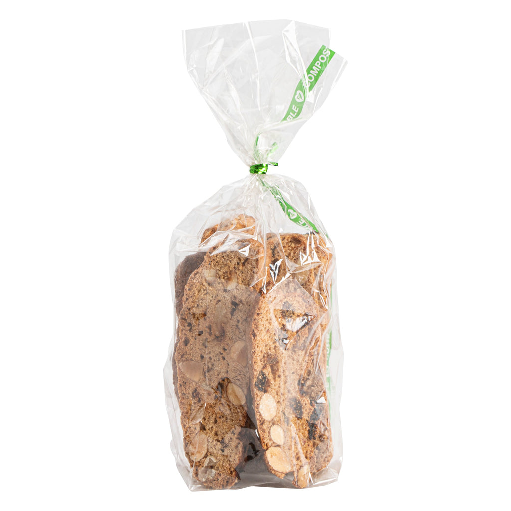 Basic Nature Clear Plastic Gusset Bag - Compostable, High Clarity, Heat Sealable - 2 1/2" x 2" x 9 3/4" - 100 count box