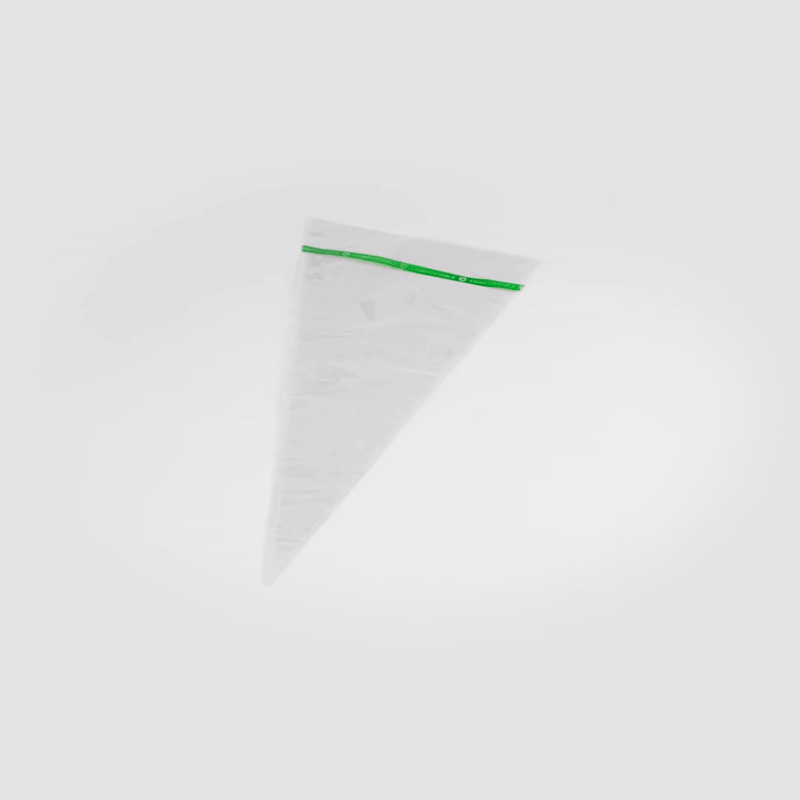Basic Nature Clear Plastic Cone Bag - Compostable, High Clarity - 12" x 6" - 100 count box