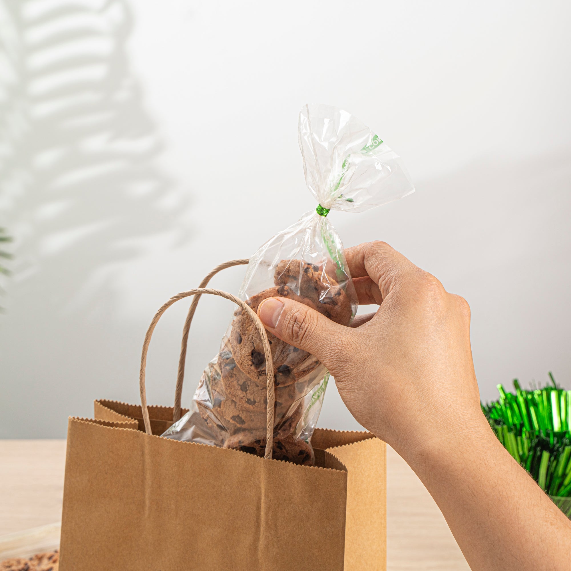 Basic Nature Clear Plastic Bag - No Flap, Home Compostable, High Clarity, Heat Sealable - 10" x 3 3/4" - 100 count box