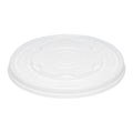 Sustain Round White PLA Plastic Lid - Compostable, Fits 12, 16, 24 & 32 oz Soup Container - 25 count box
