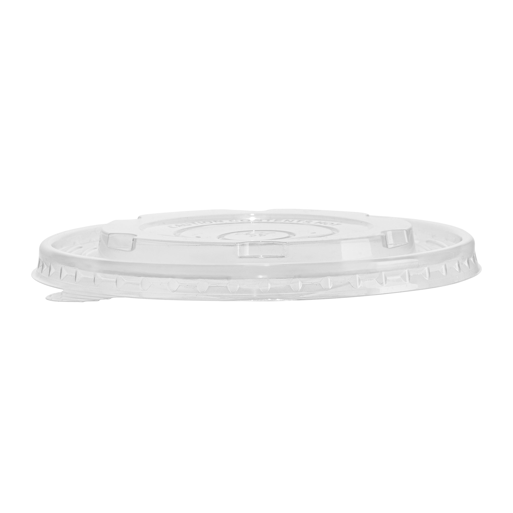 Sustain Round Clear Plastic Lid - Fits 17, 25 & 34 oz Take Out Container - 200 count box