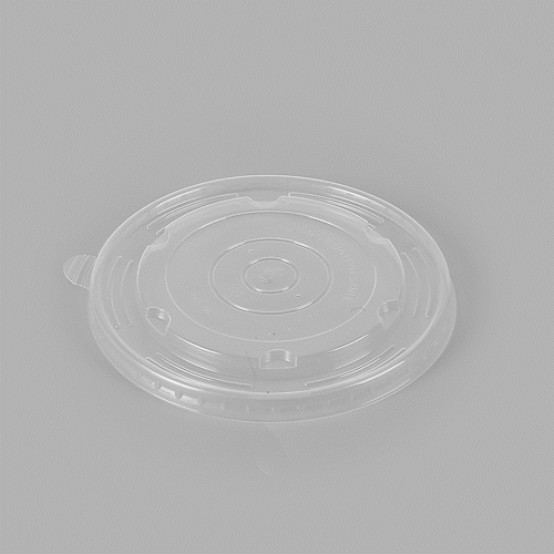 Sustain Round Clear Plastic Lid - Fits 37 & 44 oz Take Out Container - 50 count box