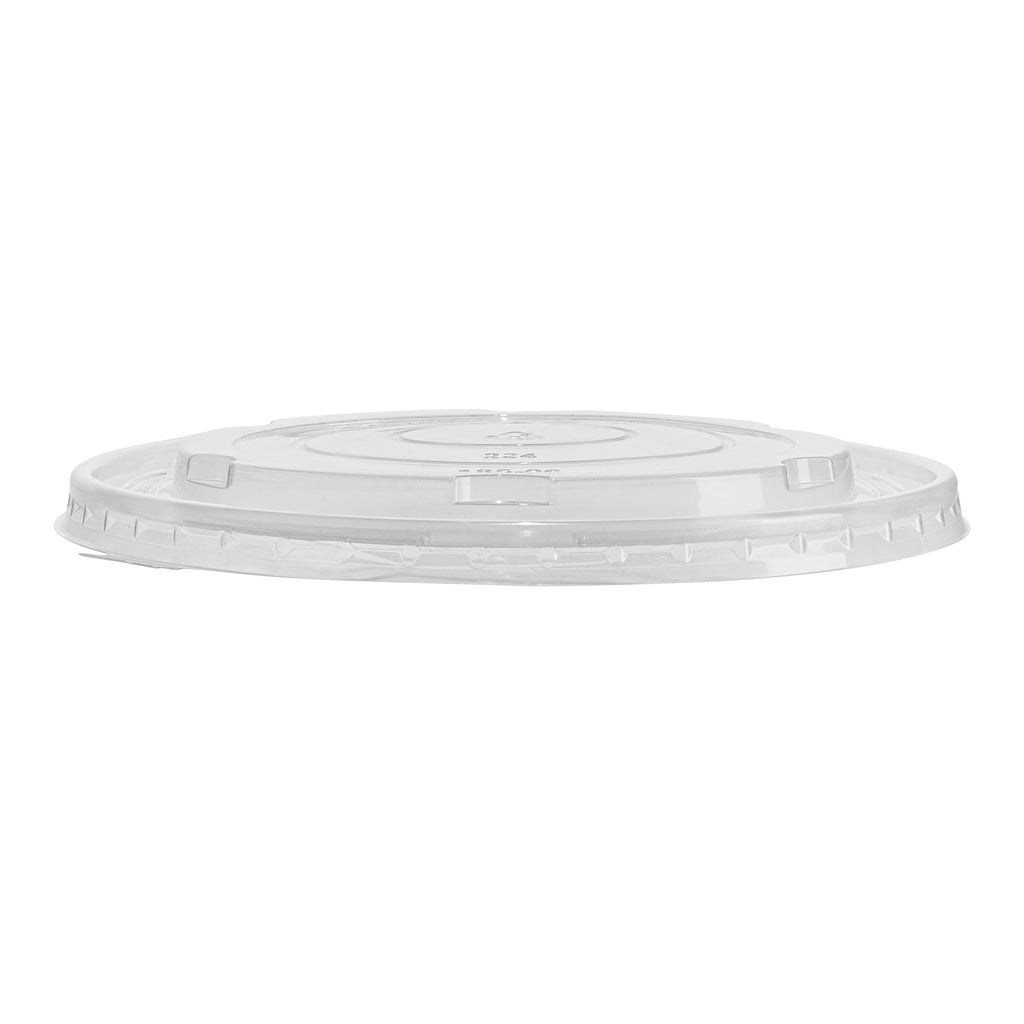 Sustain Round Clear Plastic Lid - Fits 50 oz Take Out Container - 50 count box