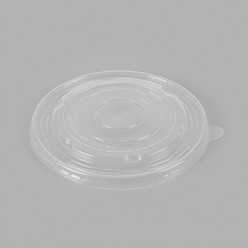 Sustain Round Clear Plastic Lid - Fits 50 oz Take Out Container - 200 count box