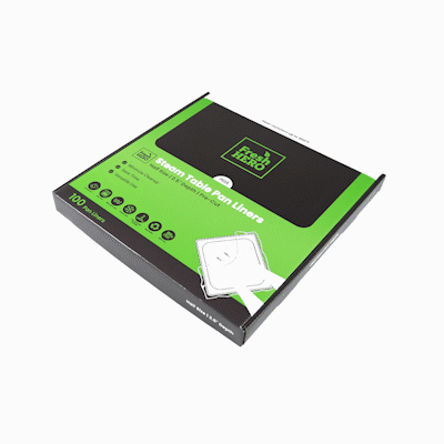 Fresh Hero Nylon Half Size Shallow Steam Table Pan Liner - 2.5" Depth - 23" x 11" - 100 count box