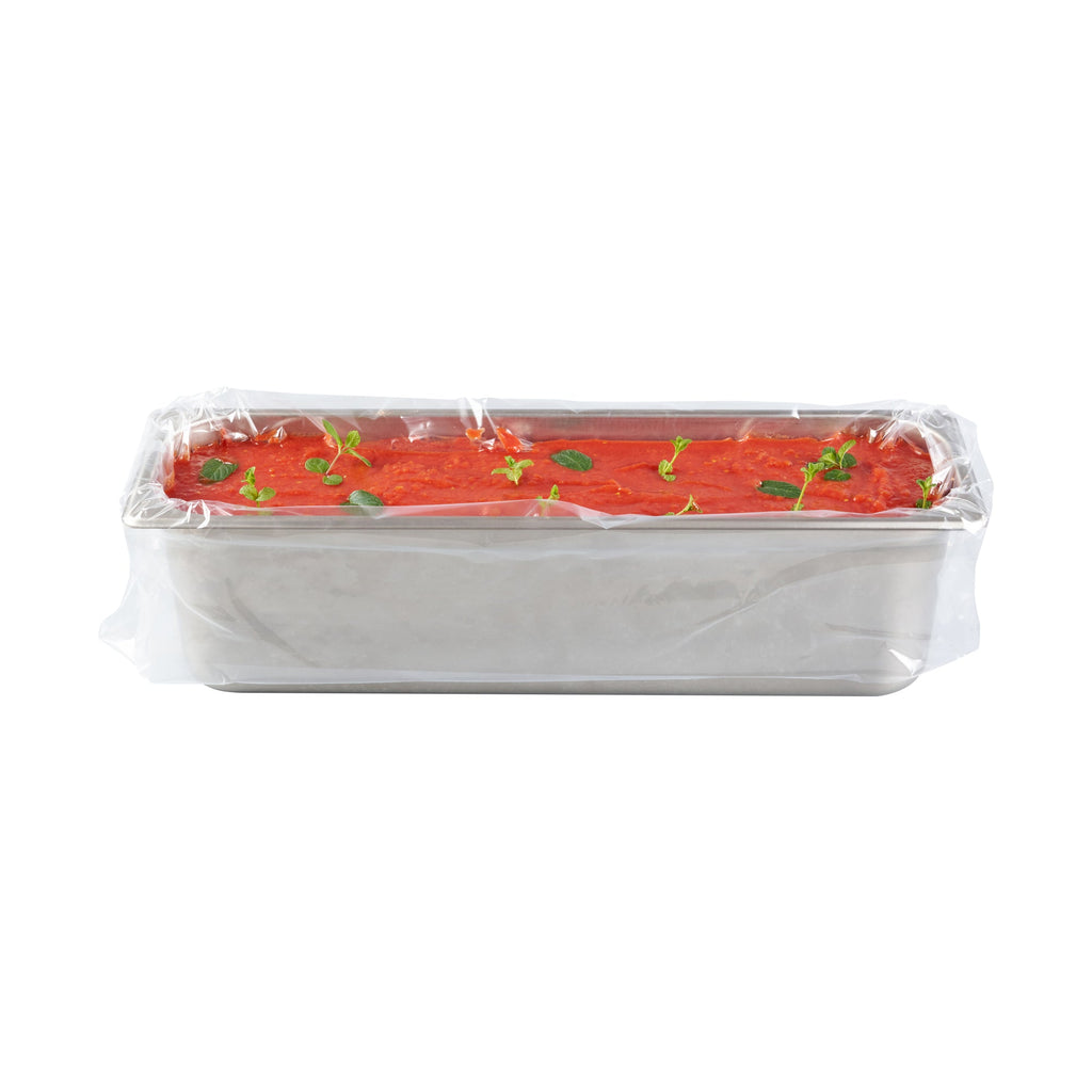 Fresh Hero Nylon Half Size Long Steam Table Pan Liner - 6" Depth - 27" x 14" - 100 count box