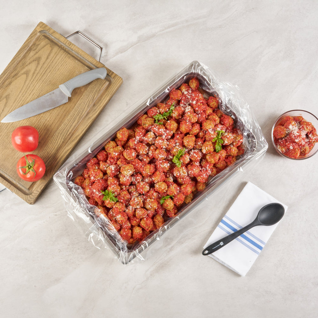 Fresh Hero Nylon Full Size Steam Table Pan Liner - 2.5" and 4" Depth - 34" x 12" - 100 count box