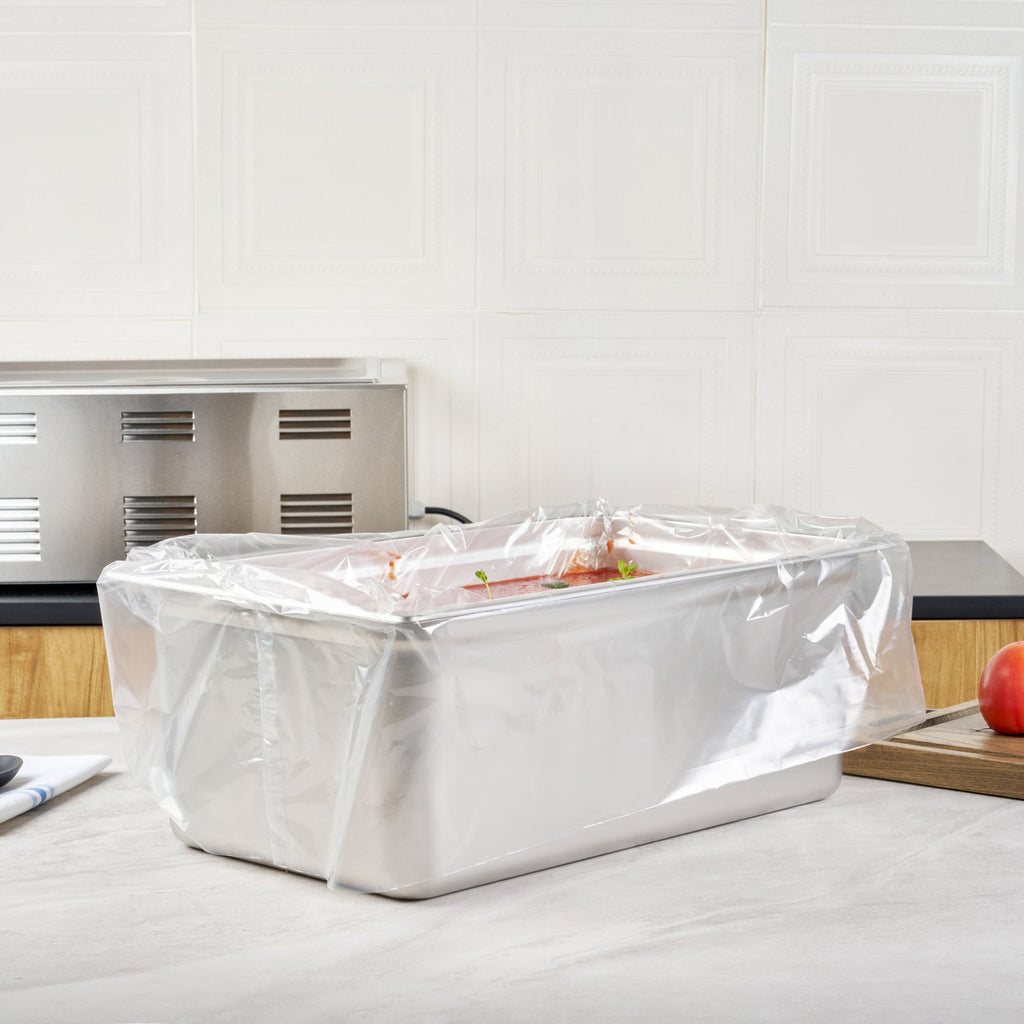 Fresh Hero Nylon Full Size Steam Table Pan Liner - 8" Depth - 34" x 22" - 50 count box