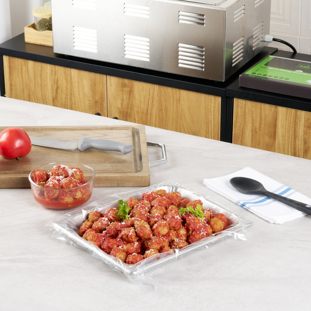 Fresh Hero Nylon Half Size Bun / Baking Sheet Pan Liner - 14 1/4" x 19" - 100 count box