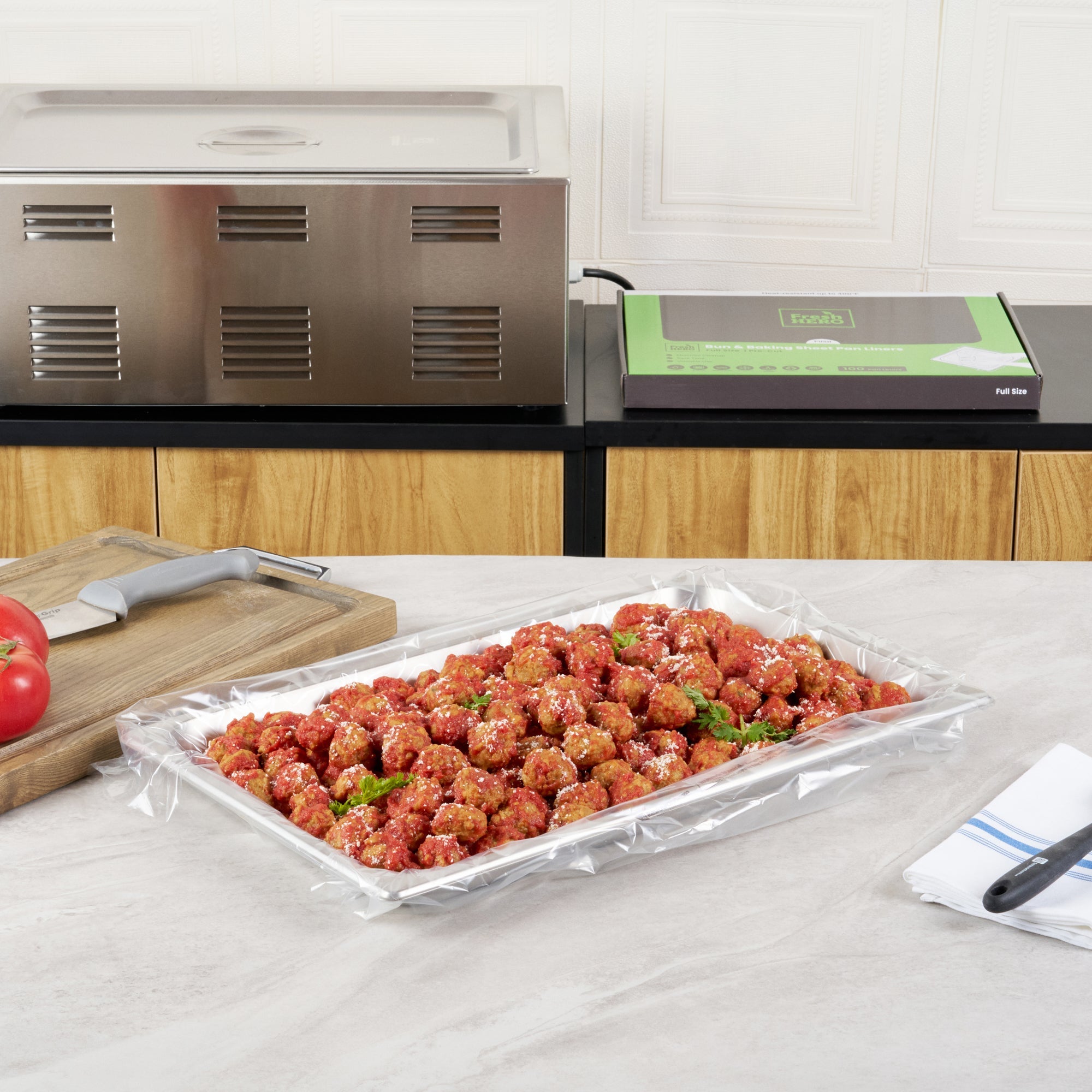 Fresh Hero Nylon Full Size Bun / Baking Sheet Pan Liner - 20 1/2" x 28 1/2" - 100 count box