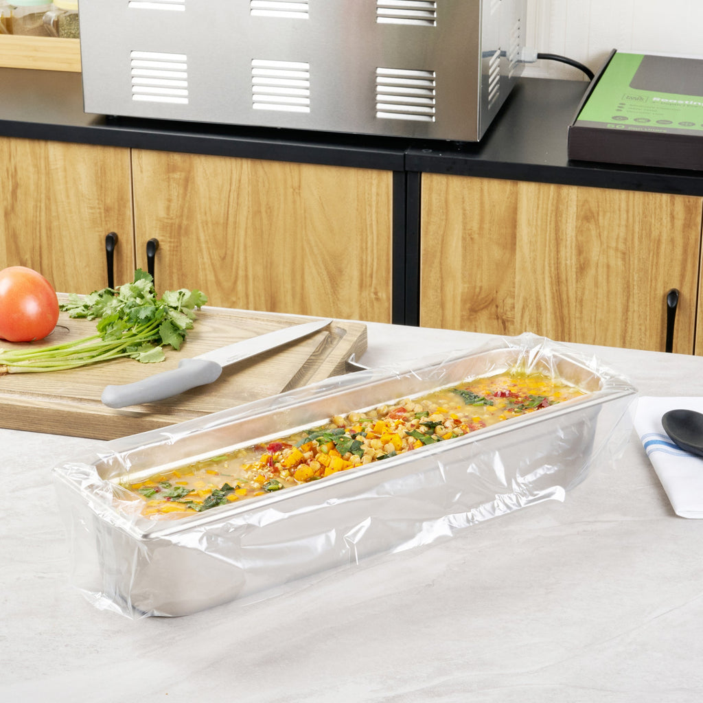 Fresh Hero Nylon Roasting Pan Liner - 4" Depth - 42" x 14" - 50 count box
