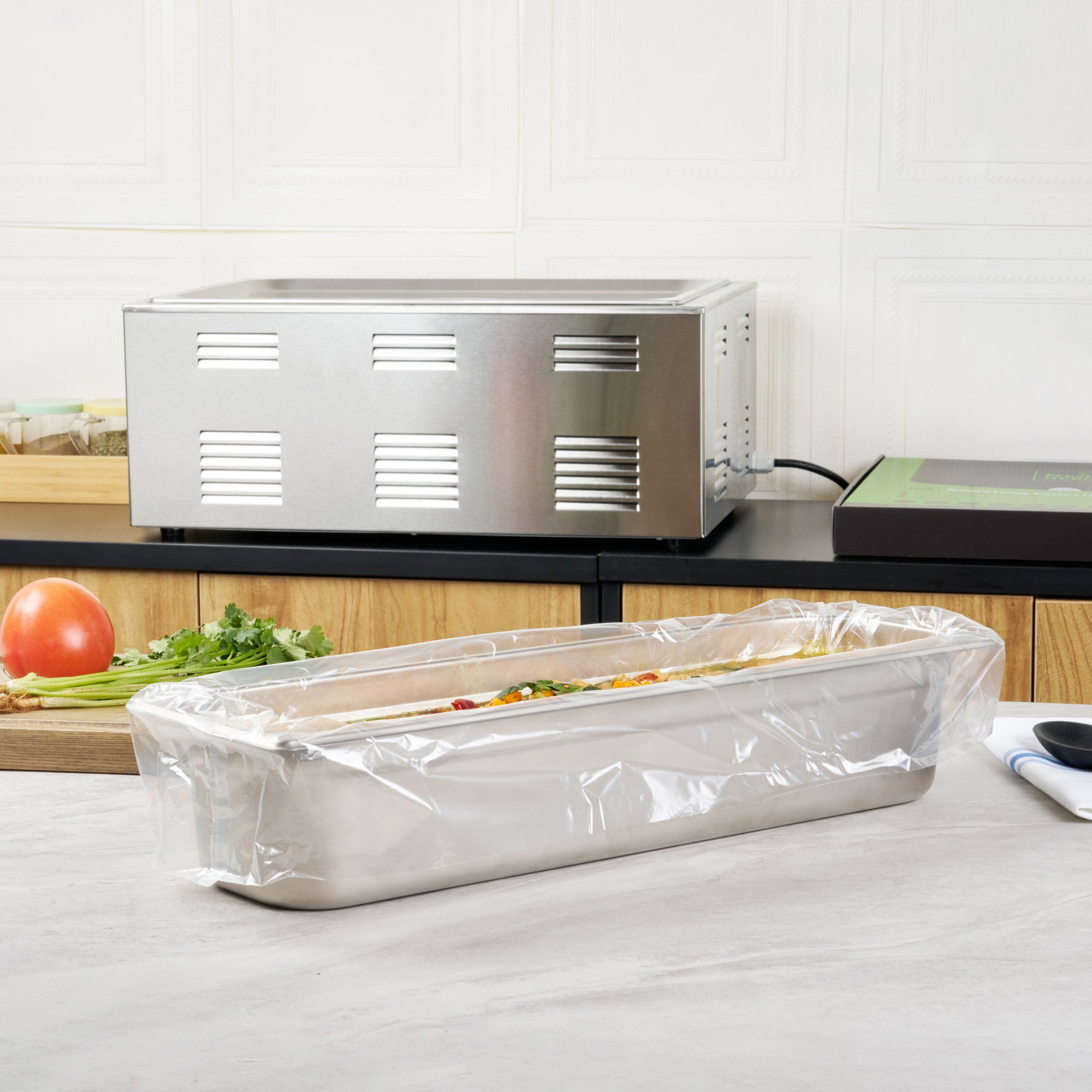 Fresh Hero Nylon Roasting Pan Liner - 4" Depth - 42" x 14" - 50 count box