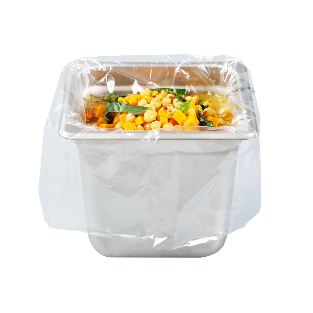 Fresh Hero Nylon 1/6 Size Steam Table Pan Liner - 6" Depth - 13" x 14" - 100 count box