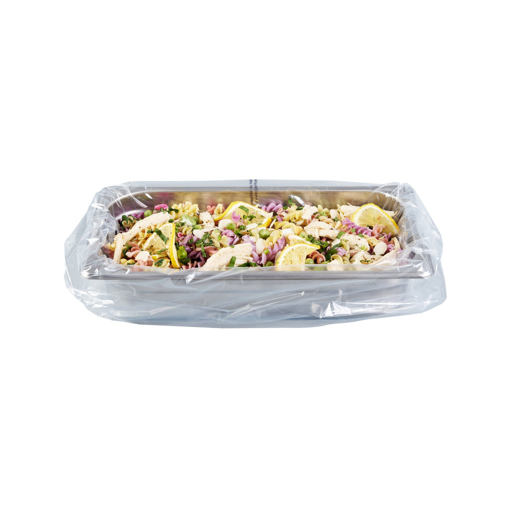 Fresh Hero Nylon 1/3 and 1/4 Steam Table Pan Liner - 2.5" Depth - 19" x 10" - 100 count box
