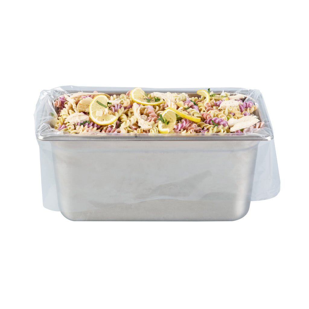 Fresh Hero Nylon 1/3 and 1/4 Steam Table Pan Liner - 4" and 6" Depth - 19" x 14" - 100 count box