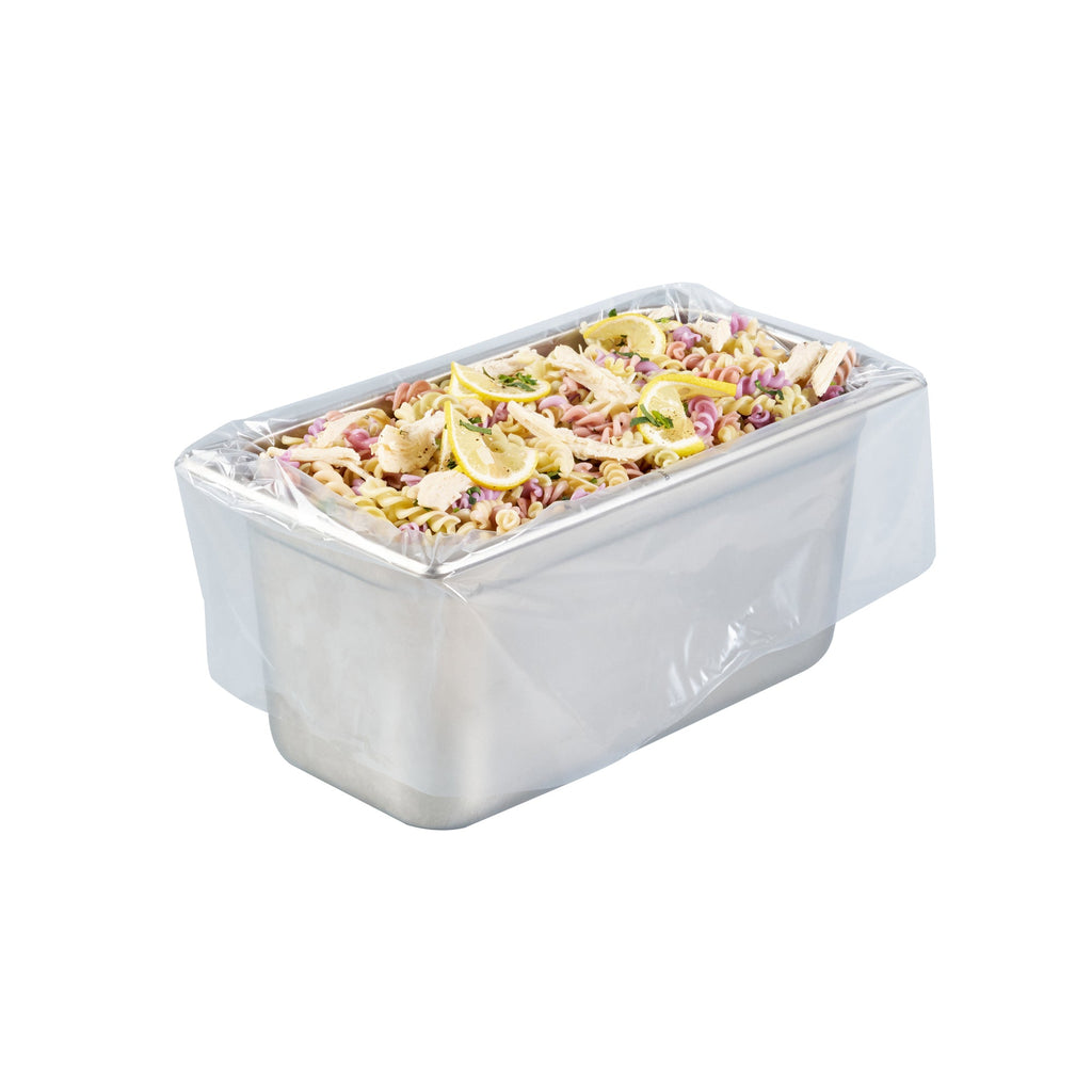 Fresh Hero Nylon 1/3 and 1/4 Steam Table Pan Liner - 4" and 6" Depth - 19" x 14" - 100 count box
