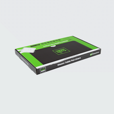Fresh Hero Nylon 1/3 and 1/4 Steam Table Pan Liner - 4" and 6" Depth - 19" x 14" - 100 count box