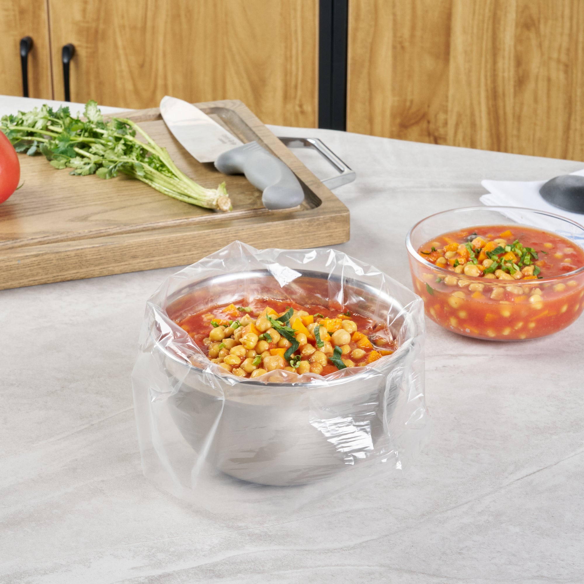 Fresh Hero Round Nylon Pan Liner - Fits 4 qt Round Pans - 12" x 15" - 100 count box