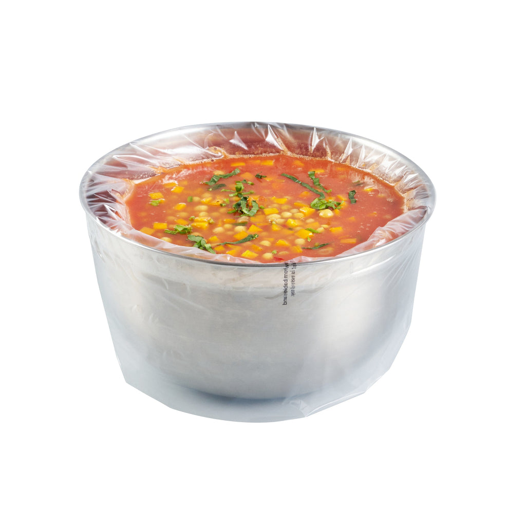 Fresh Hero Round Nylon Pan Liner - Fits 6 and 7 qt Round Pans - 15" x 15" - 100 count box