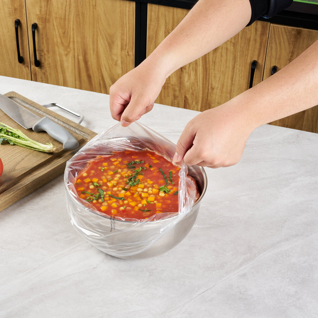 Fresh Hero Round Nylon Pan Liner - Fits 6 and 7 qt Round Pans - 15" x 15" - 100 count box