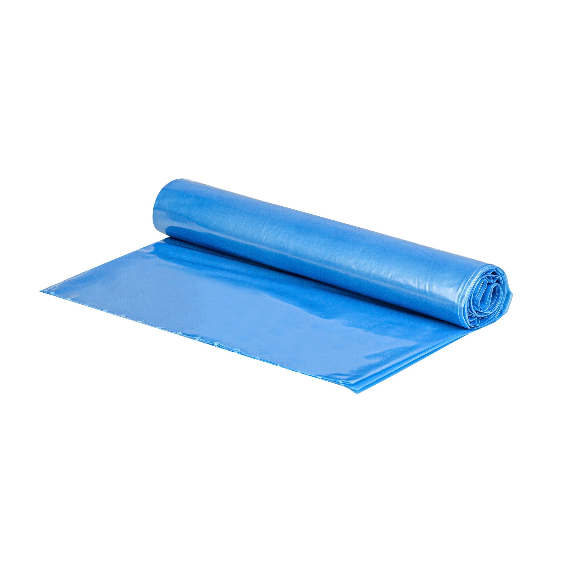 Clean Tek Professional 12 - 16 Gal Blue Plastic Recycling Trash Liner - Linear Low Density, 1 mil - 24" x 33" - 250 count box