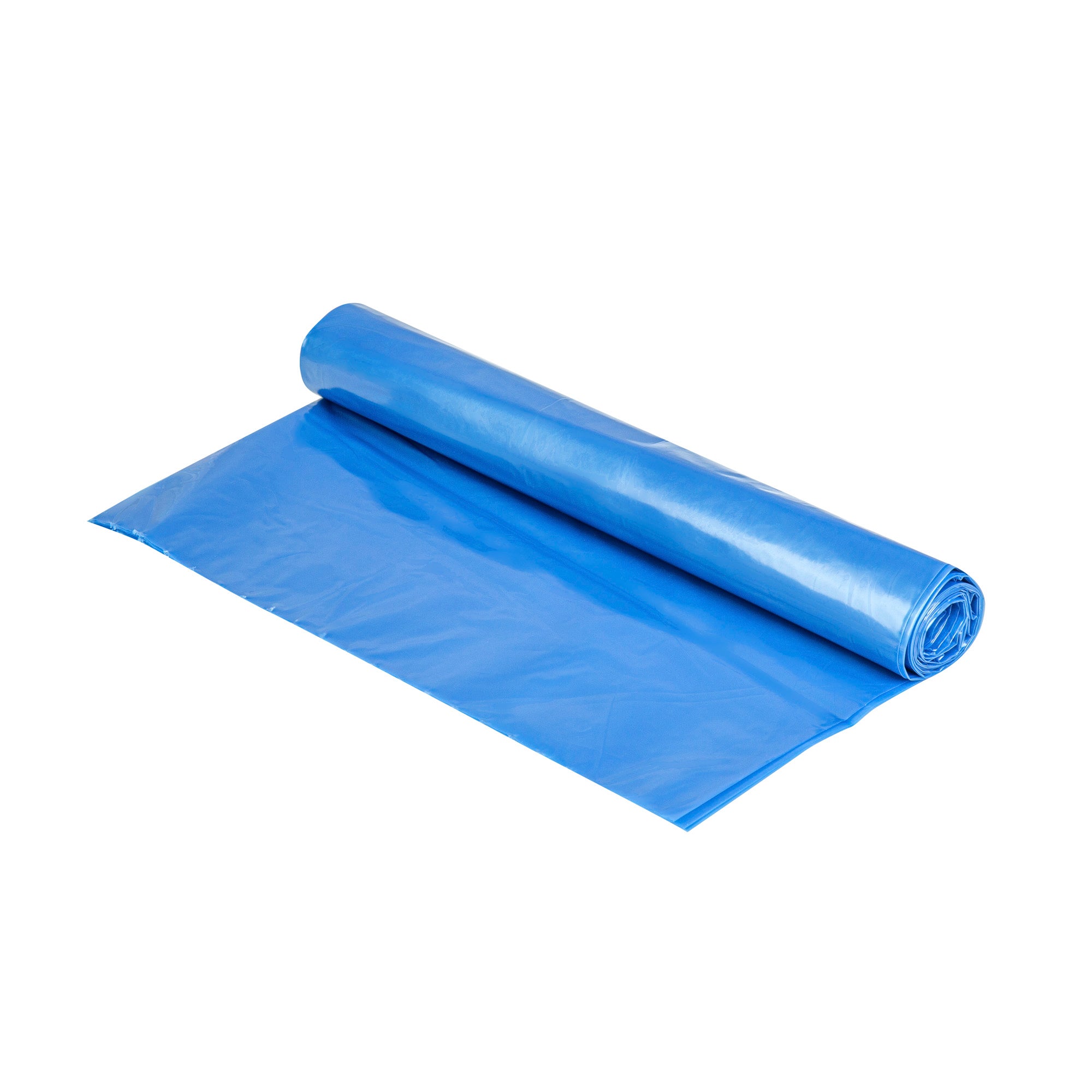 Clean Tek Professional 33 Gal Blue Plastic Recycling Trash Liner - Linear Low Density, 1 mil - 33" x 39" - 150 count box