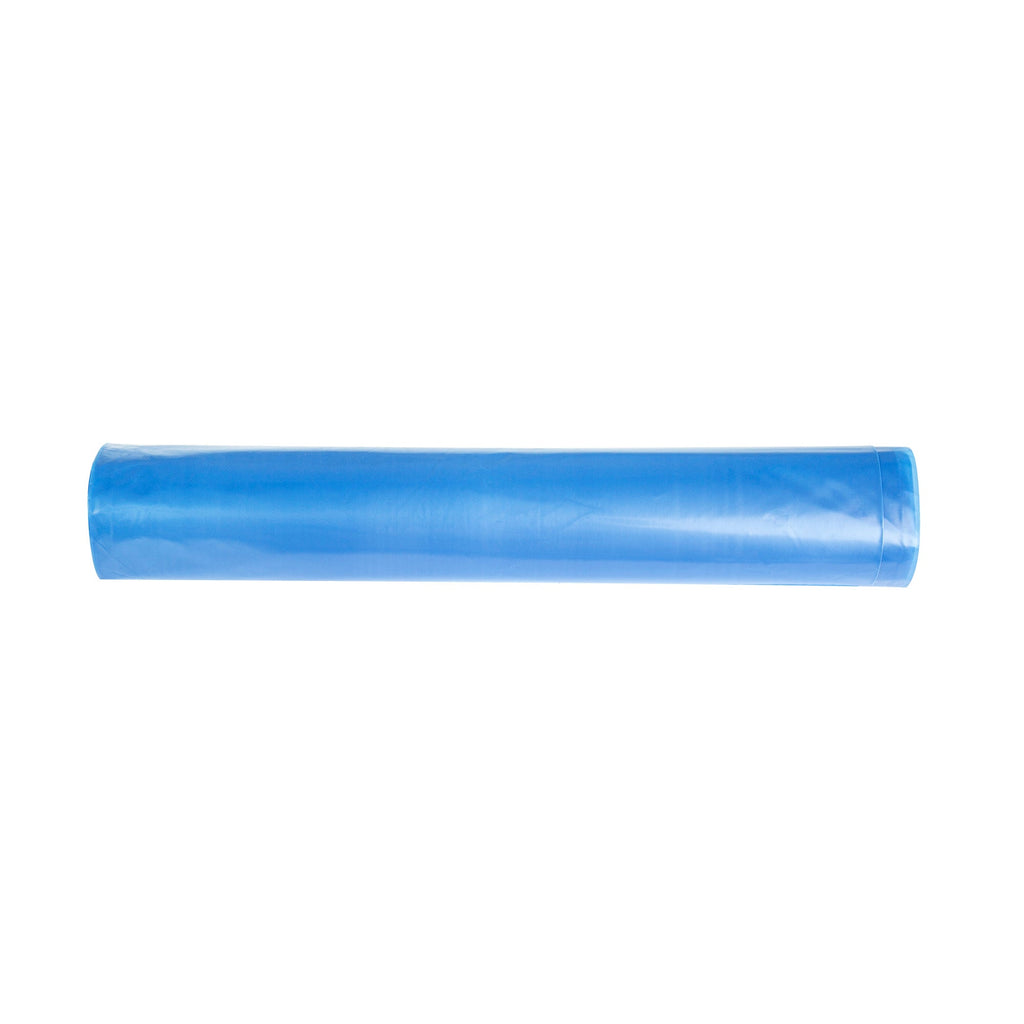 Clean Tek Professional 55 Gal Blue Plastic Recycling Trash Liner - Linear Low Density, 1.5 mil - 39" x 58" - 100 count box