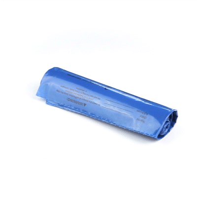 Clean Tek Professional 40-45 Gal Blue Plastic Biohazard Trash Liner - Soiled Linen, Linear Low Density, 3 mil - 40" x 46" - 50 count box