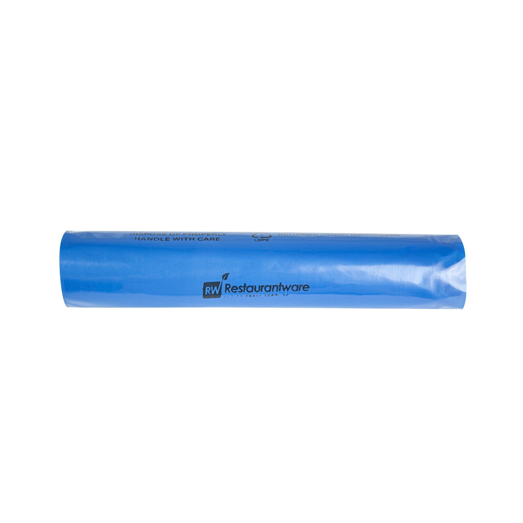 Clean Tek Professional 40-45 Gal Blue Plastic Biohazard Trash Liner - Soiled Linen, Linear Low Density, 3 mil - 40" x 46" - 50 count box