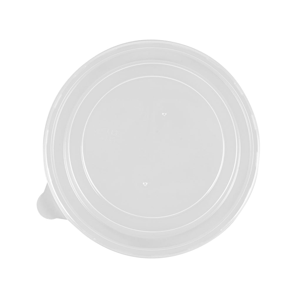 Bio Tek Round Clear Plastic Soup Container Lid - Fits 12 / 18 oz - 200 count box