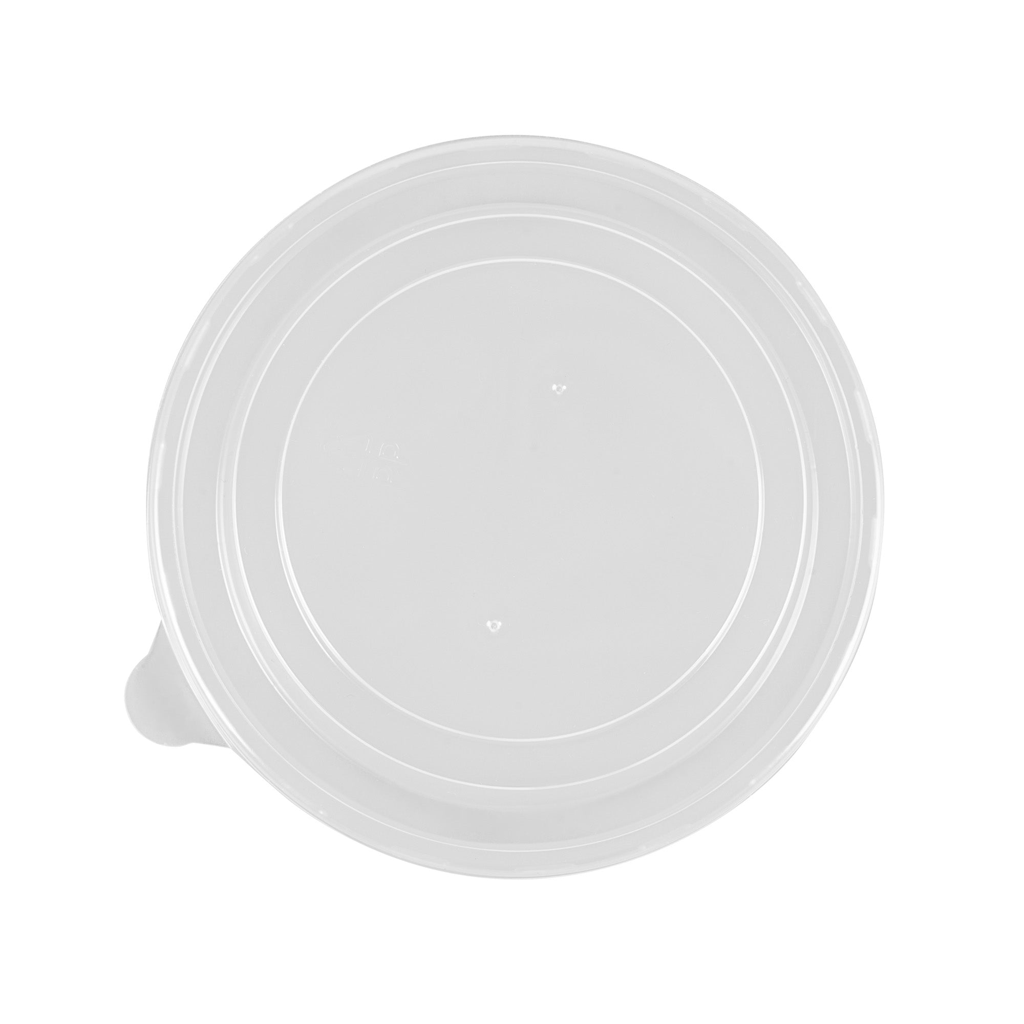 Bio Tek Round Clear Plastic Soup Container Lid - Fits 12 / 18 oz - 25 count box