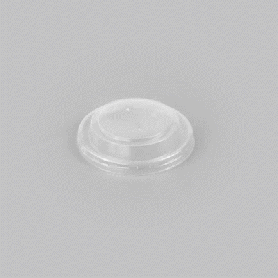 Bio Tek Round Clear Plastic Soup Container Lid - Fits 12 / 18 oz - 25 count box