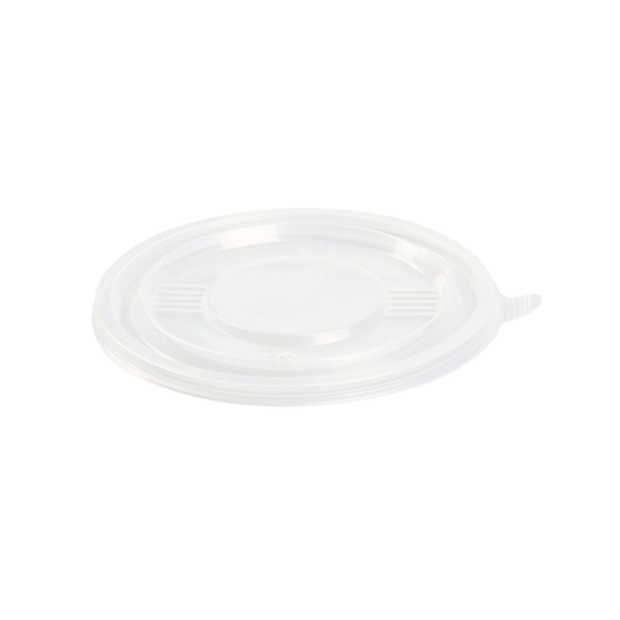 Bento Tek Round Clear Plastic Lid - Fits 12 oz To Go Box - 5" x 5" - 50 count box