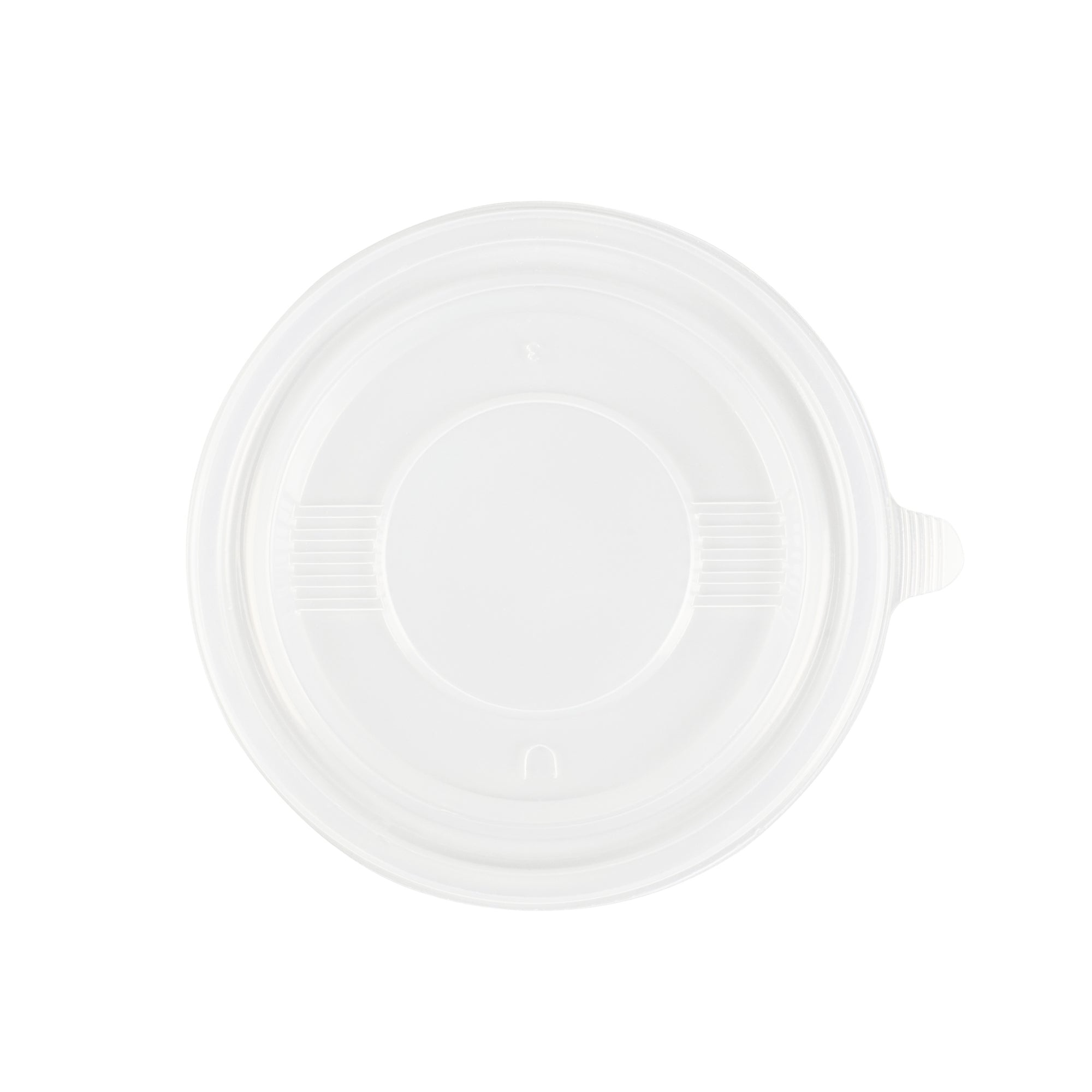 Bento Tek Round Clear Plastic Lid - Fits 12 oz To Go Box - 5" x 5" - 200 count box