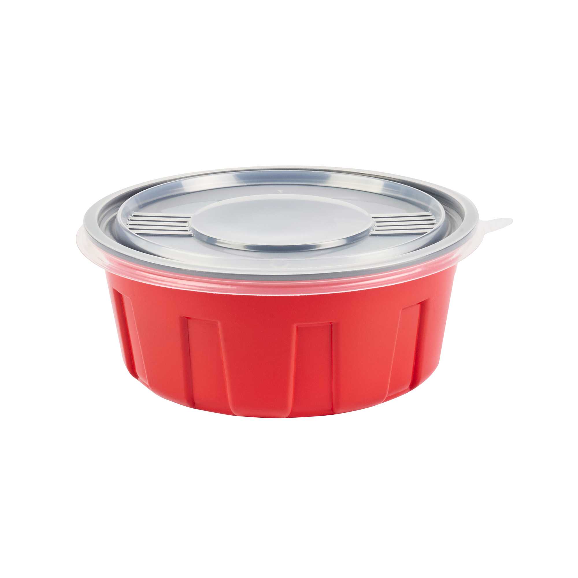 Bento Tek Round Clear Plastic Lid - Fits 23 oz To Go Box - 6" x 6" - 200 count box