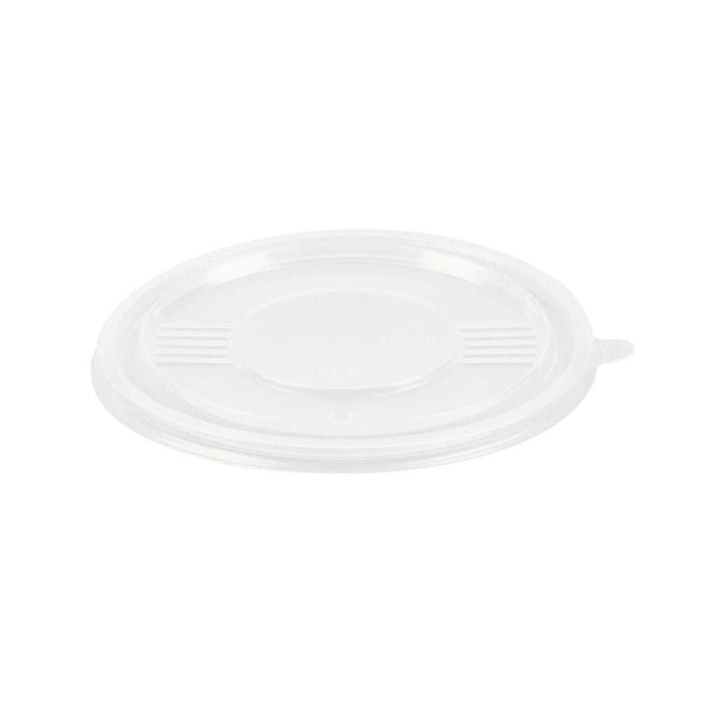 Bento Tek Round Clear Plastic Lid - Fits 23 oz To Go Box - 6" x 6" - 50 count box